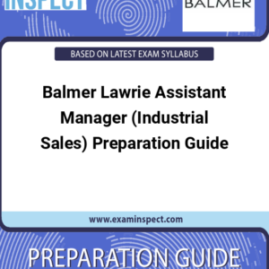 Balmer Lawrie Assistant Manager (Industrial Sales) Preparation Guide