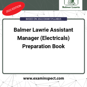 Balmer Lawrie Assistant Manager (Electricals) Preparation Book