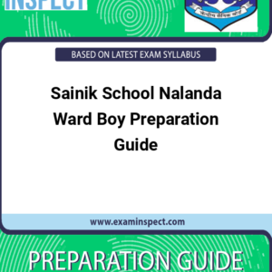 Sainik School Nalanda Ward Boy Preparation Guide