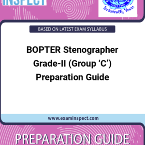 BOPTER Stenographer Grade-II (Group ‘C’) Preparation Guide