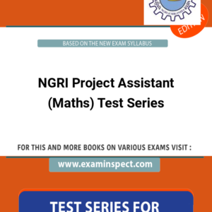 NGRI Project Assistant (Maths) Test Series