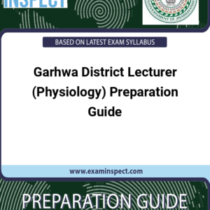 Garhwa District Lecturer (Physiology) Preparation Guide