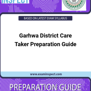 Garhwa District Care Taker Preparation Guide