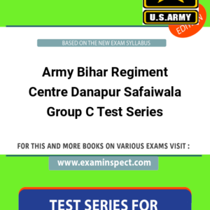 Army Bihar Regiment Centre Danapur Safaiwala Group C Test Series