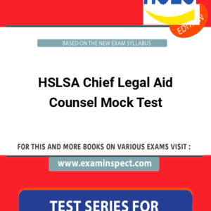HSLSA Chief Legal Aid Counsel Mock Test