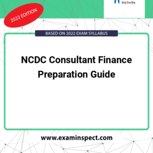 NCDC Consultant Finance Preparation Guide