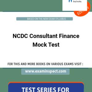 NCDC Consultant Finance Mock Test
