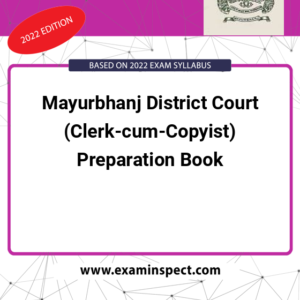 Mayurbhanj District Court (Clerk-cum-Copyist) Preparation Book