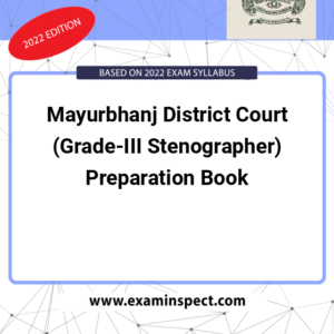 Mayurbhanj District Court (Grade-III Stenographer) Preparation Book
