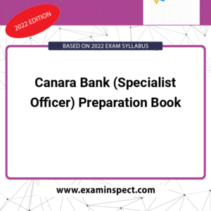 Canara Bank (Specialist Officer) Preparation Book