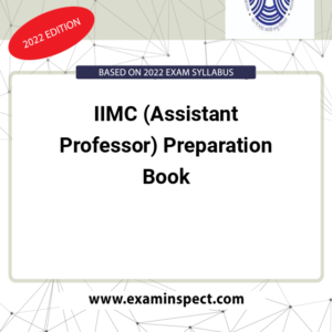 IIMC (Assistant Professor) Preparation Book