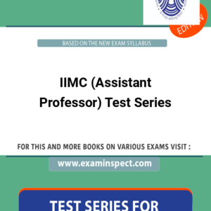 IIMC (Assistant Professor) Test Series
