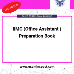 IIMC (Office Assistant ) Preparation Book