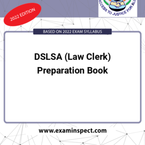 DSLSA (Law Clerk) Preparation Book