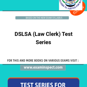 DSLSA (Law Clerk) Test Series