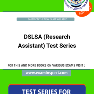 DSLSA (Research Assistant) Test Series