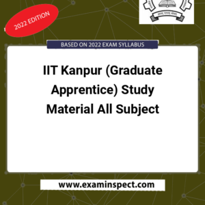 IIT Kanpur (Graduate Apprentice) Study Material All Subject