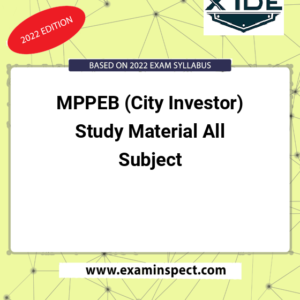 MPPEB (City Investor) Study Material All Subject