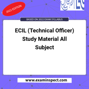 ECIL (Technical Officer) Study Material All Subject