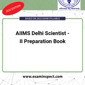 AIIMS Delhi Scientist - II Preparation Book