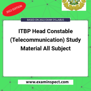 ITBP Head Constable (Telecommunication) Study Material All Subject