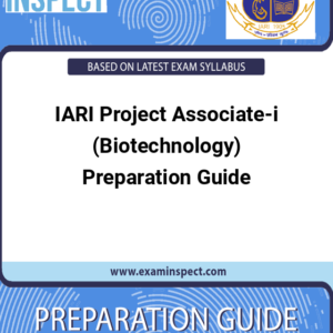 IARI Project Associate-i (Biotechnology) Preparation Guide
