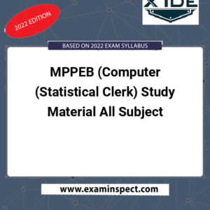 MPPEB (Computer (Statistical Clerk) Study Material All Subject