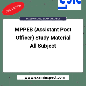 MPPEB (Assistant Post Officer) Study Material All Subject