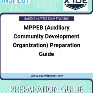 MPPEB (Auxiliary Community Development Organization) Preparation Guide