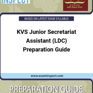 KVS Junior Secretariat Assistant (LDC) Preparation Guide
