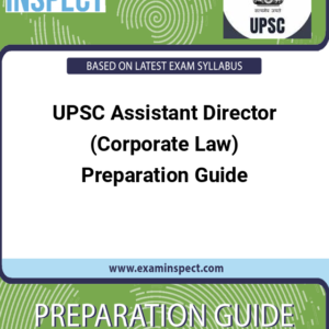 UPSC Assistant Director (Corporate Law) Preparation Guide