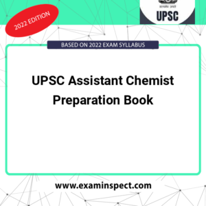 UPSC Assistant Chemist Preparation Book