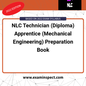 NLC Technician (Diploma) Apprentice (Mechanical Engineering) Preparation Book