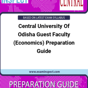 Central University Of Odisha Guest Faculty (Economics) Preparation Guide