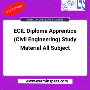 ECIL Diploma Apprentice (Civil Engineering) Study Material All Subject