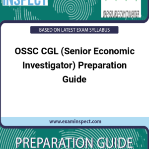 OSSC CGL (Senior Economic Investigator) Preparation Guide