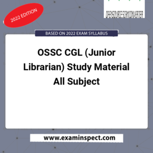 OSSC CGL (Junior Librarian) Study Material All Subject