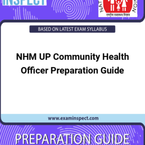 NHM UP Community Health Officer Preparation Guide