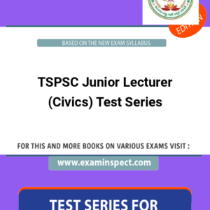 TSPSC Junior Lecturer (Civics) Test Series