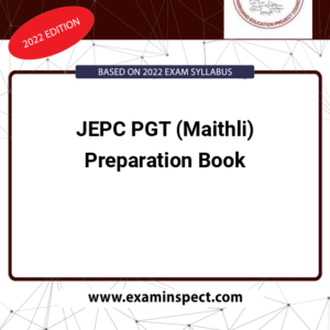 JEPC PGT (Maithli) Preparation Book