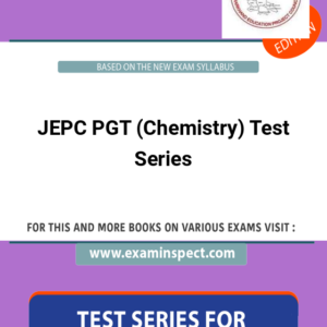 JEPC PGT (Chemistry) Test Series