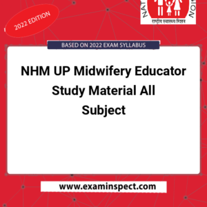 NHM UP Midwifery Educator Study Material All Subject