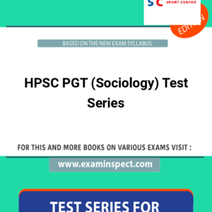 HPSC PGT (Sociology) Test Series