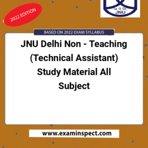 JNU Delhi Non - Teaching (Technical Assistant) Study Material All Subject