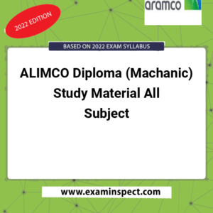 ALIMCO Diploma (Machanic) Study Material All Subject
