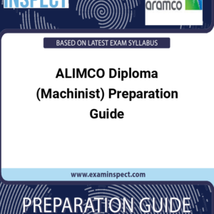 ALIMCO Diploma (Machinist) Preparation Guide