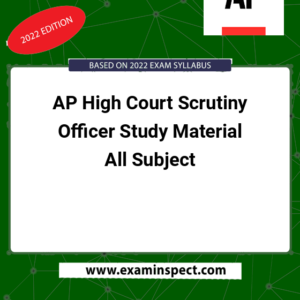 AP High Court Scrutiny Officer Study Material All Subject