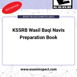 KSSRB Wasil Baqi Navis Preparation Book