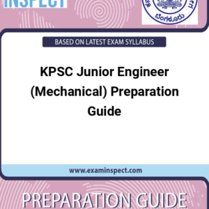 KPSC Junior Engineer (Mechanical) Preparation Guide