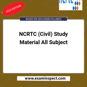 NCRTC (Civil) Study Material All Subject